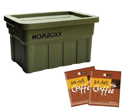 HOMBOXX咖啡包收納盒組-軍綠